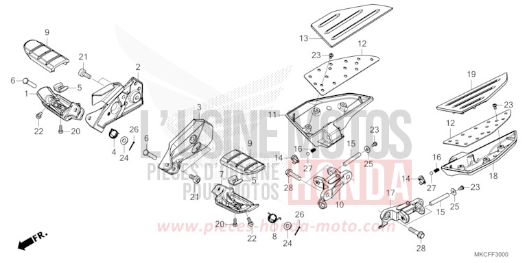 STEP for Gold Wing PEARL GLARE WHITE (NHB53) from 2022
